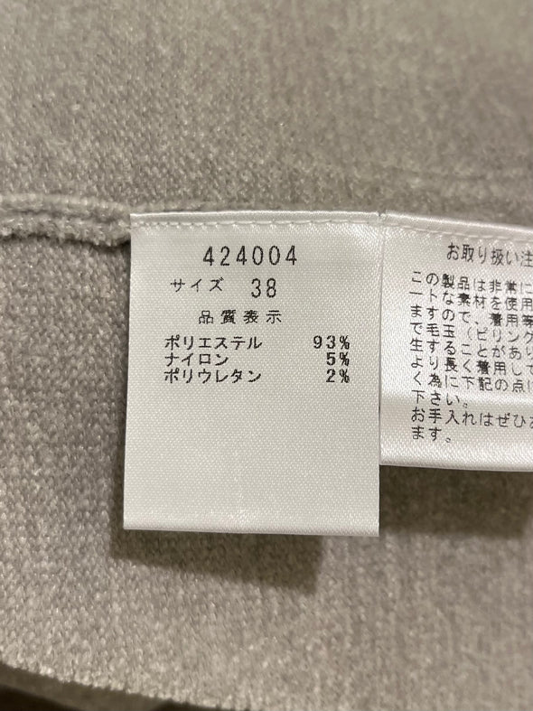 【H.】モールヤーン半袖ニット(001450602)