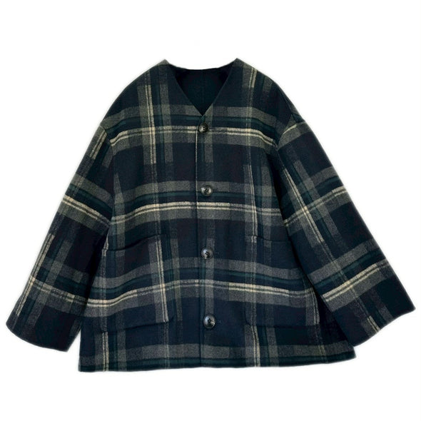 【ORVEAU】リバー・Vネックハーフコート(056550102)