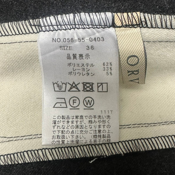 【ORVEAU】サイドライン切替・起毛太ストレートパンツ (056550403)