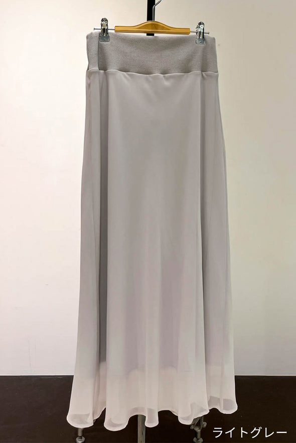 【DOMESTIC HRMBRAND】シフォンウエストテレコ・ロングスカート(003320936)