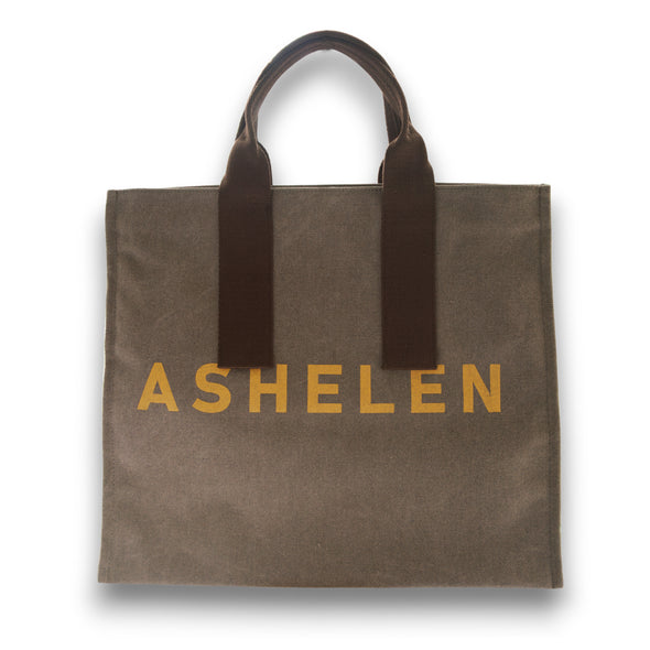 【ASHELEN】カラーキャンバスバッグ・フラット(156551202)