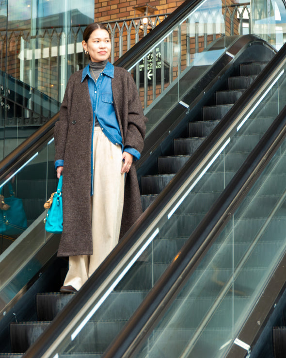 【ASHELEN】アナグラム刺繍・フェイクスエードイージーパンツ(156550403)