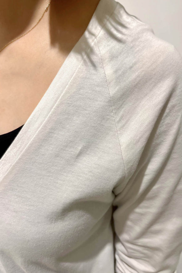【DOMESTIC HRMBRAND】ペルヴィアンピマ天竺VネックL.カーディガン(003321031)