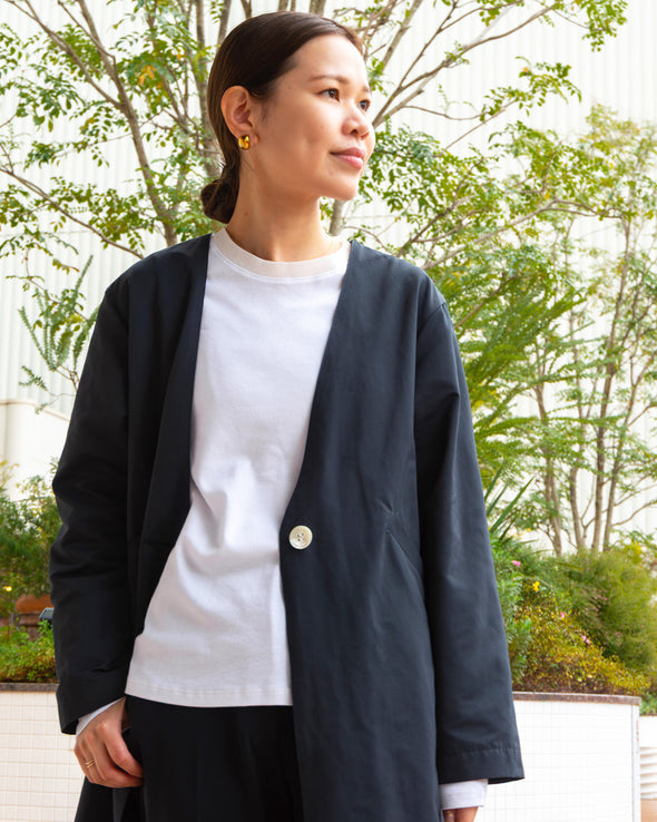 【DOMESTIC HRMBRAND】ふあふあヤーン・衿チュール長袖Tシャツ(003000501)