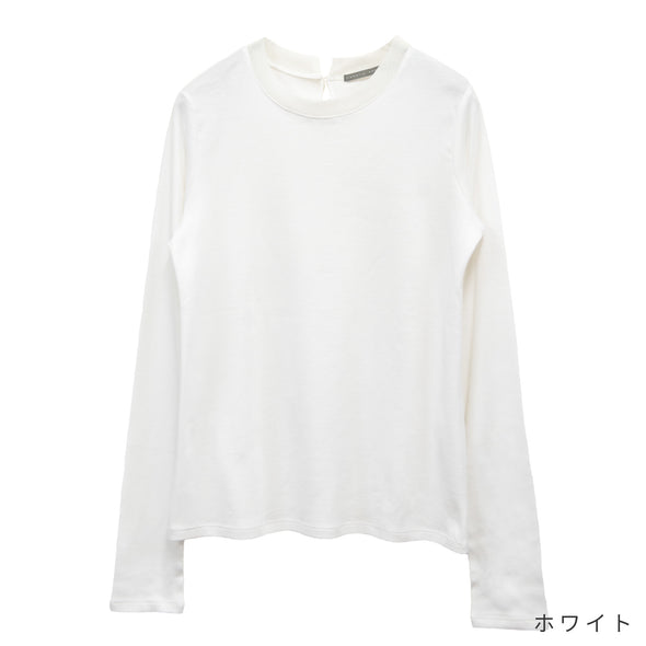 【DOMESTIC HRMBRAND】ふあふあヤーン・衿チュール長袖Tシャツ(003000501)