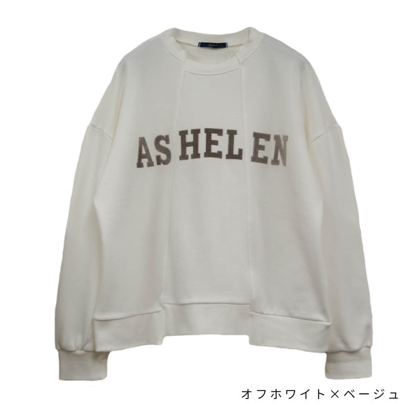 【ASHELEN】ベロアロゴトレーナー(157250500)