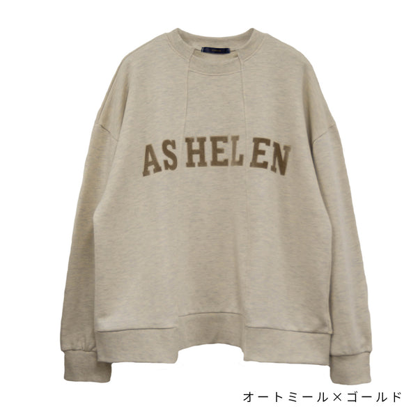 【ASHELEN】ベロアロゴトレーナー(157250500)