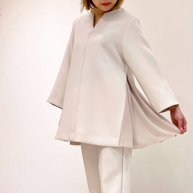 【DOMESTIC HRMBRAND】★トリプルクロス・脇梨地ブラウス(003320705)
