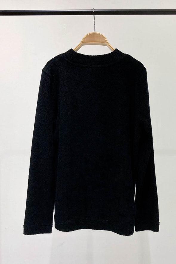 【DOMESTIC HRMBRAND】★ローゲージコットンロングパイル長袖Tシャツ(003320510)