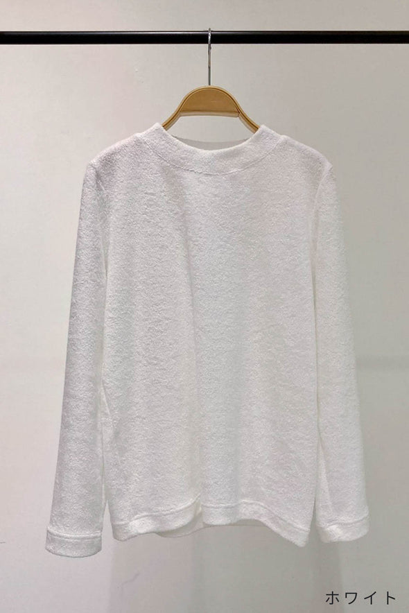 【DOMESTIC HRMBRAND】★ローゲージコットンロングパイル長袖Tシャツ(003320510)