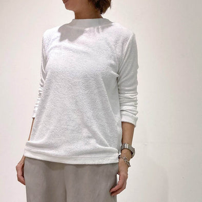 【DOMESTIC HRMBRAND】★ローゲージコットンロングパイル長袖Tシャツ(003320510)