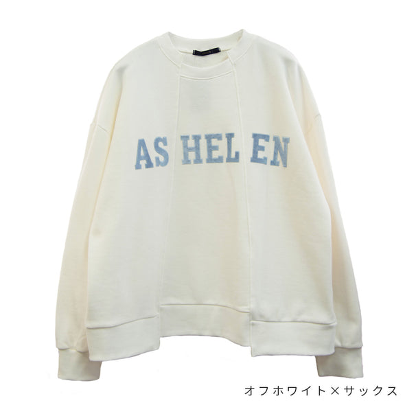 【ASHELEN】ベロアロゴトレーナー(157250500)