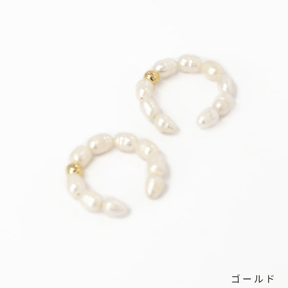 【accessoire du H.】淡水パール・イヤカフ(105251126)